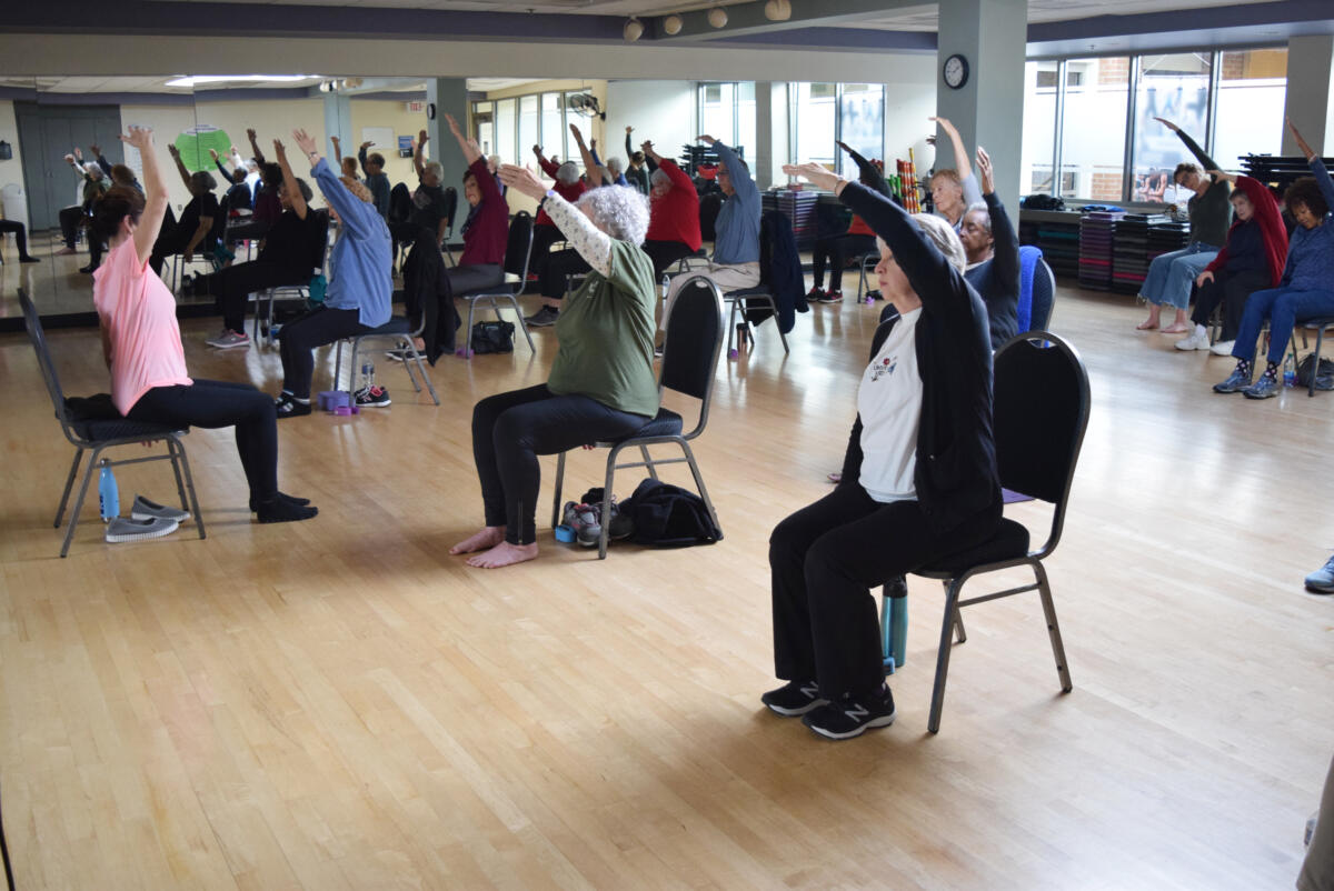 Yoga for Parkinson’s Gentle Flow Chair Yoga Weinstein JCC