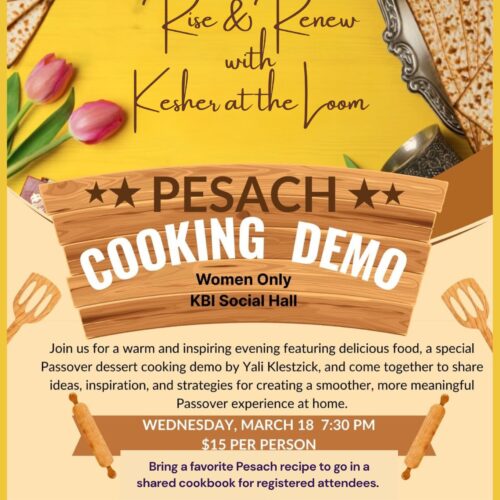 Rise & Renew Kesher collab Passover edition